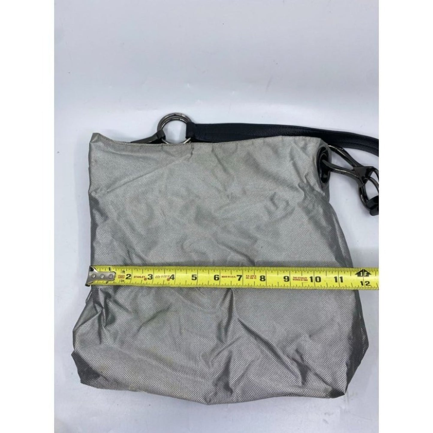 IPK Paris 75 Gray Nylon Hand Bag/Shoulder