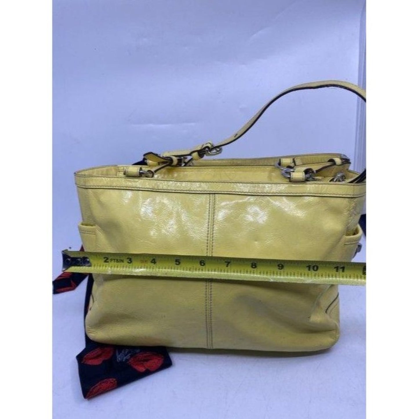 coach w w detachable specialty tie accent yellow s
