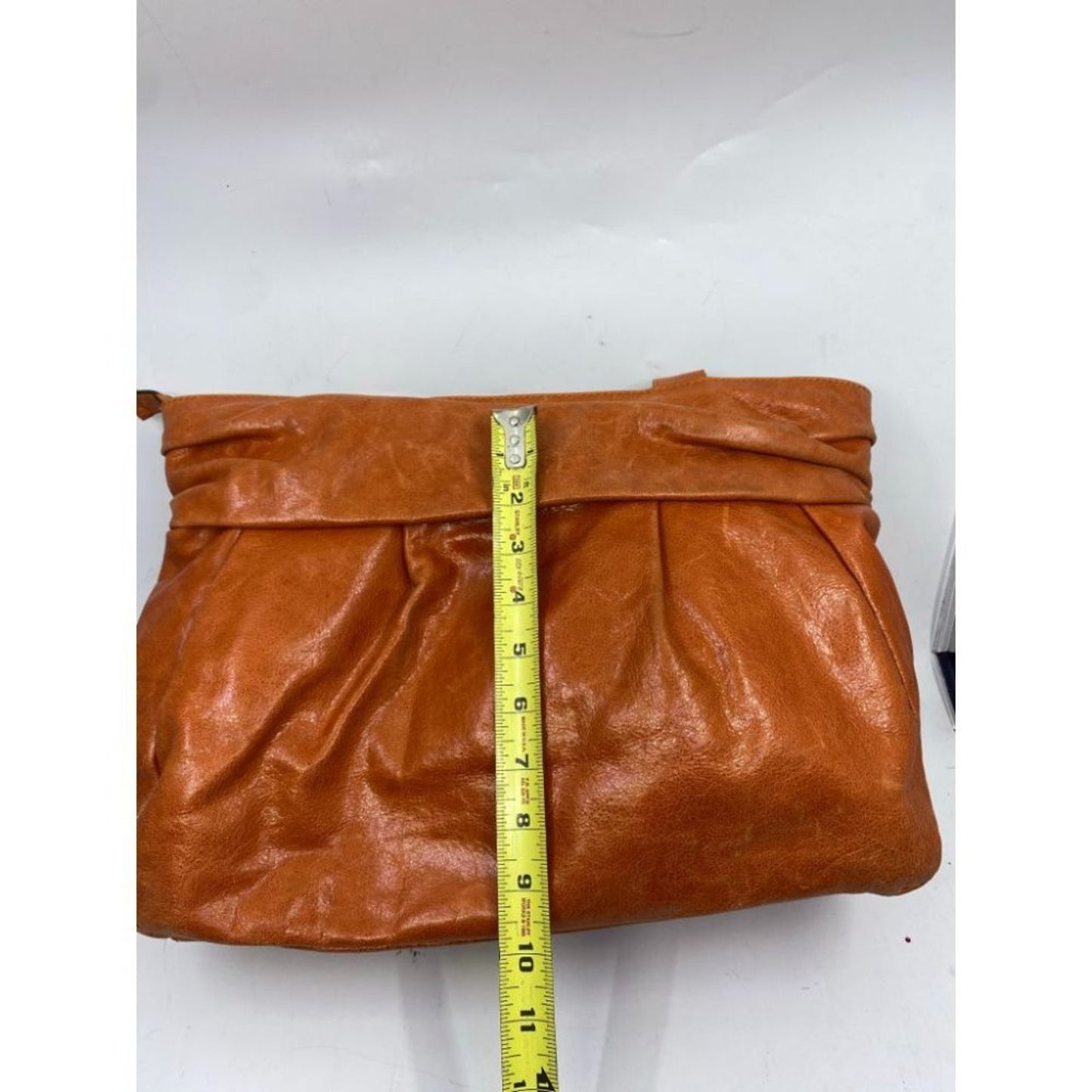 Dimoni Orange Leather Shoulder/ Handbag