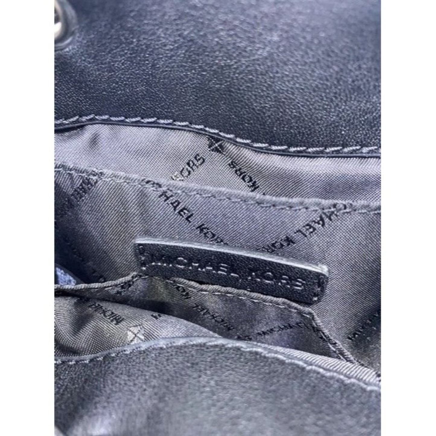 Michael Kors Suri Small Vegan Black Faux Leather Cross Body Bag