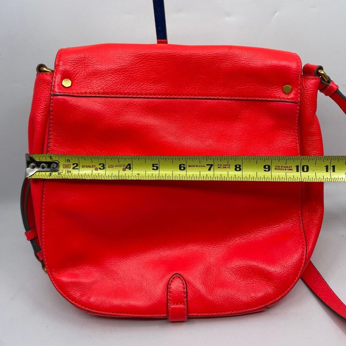 Marc Jacobs Orange Grain Leather Crossbody Bag