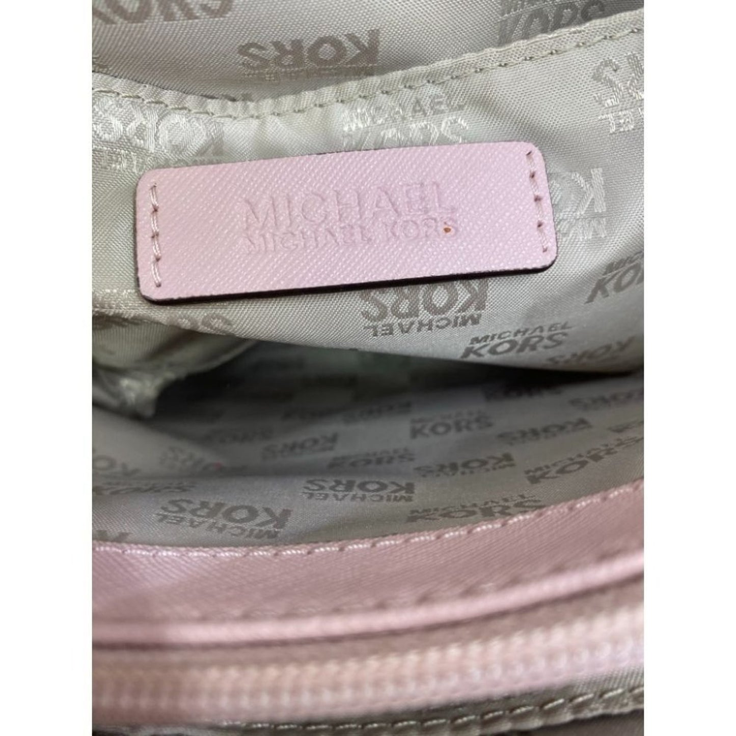 Michael Kors Pink Saffiano Leather Het Set Bag MD