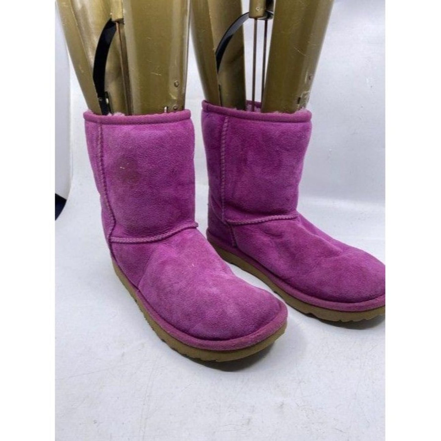 Ugg Australia Pink Suede Bootsbooties Size Us