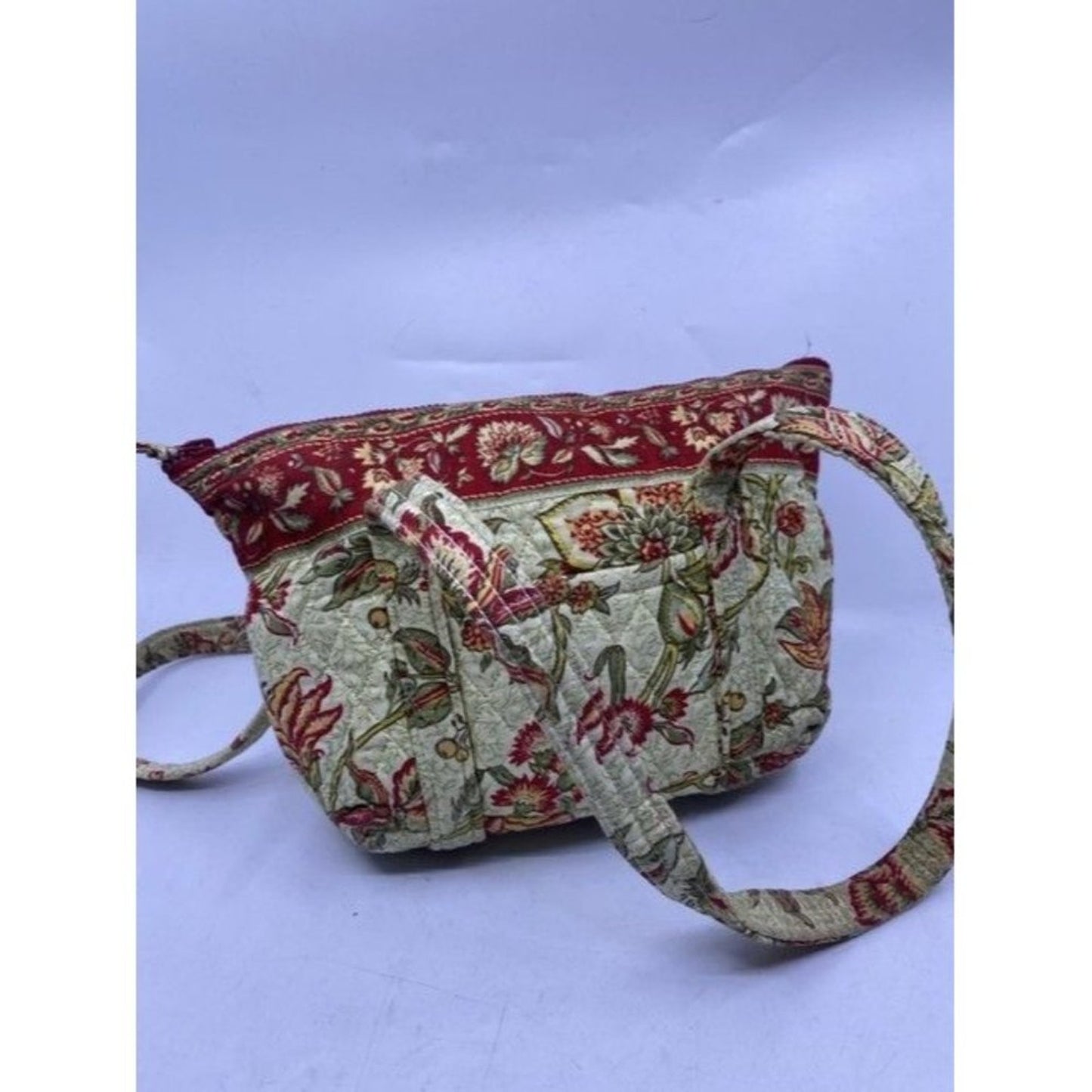 Lightweight Red Fabric Shoulder Bag