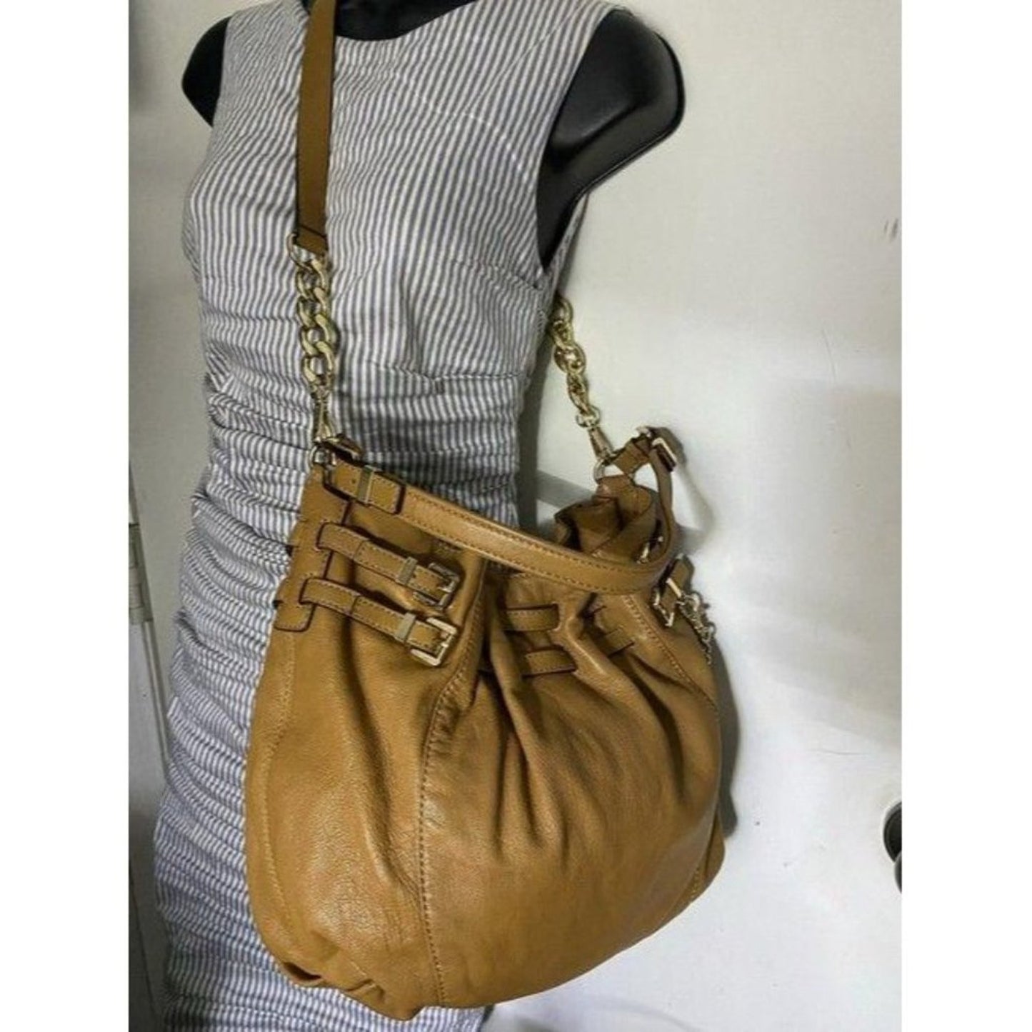 michael kors crossbody w w strap orange leather ho