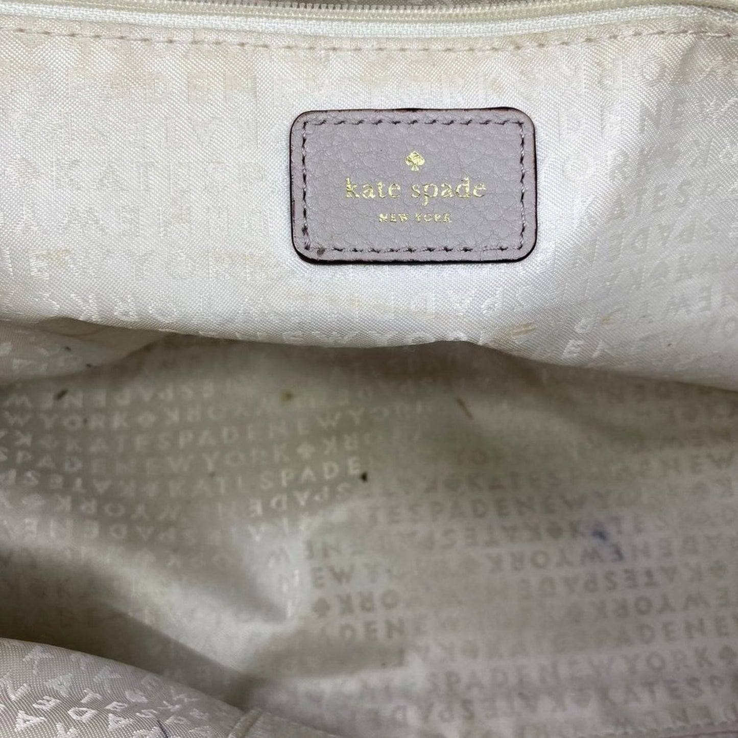 kate spade Silver Large/Medium Leather Handbag