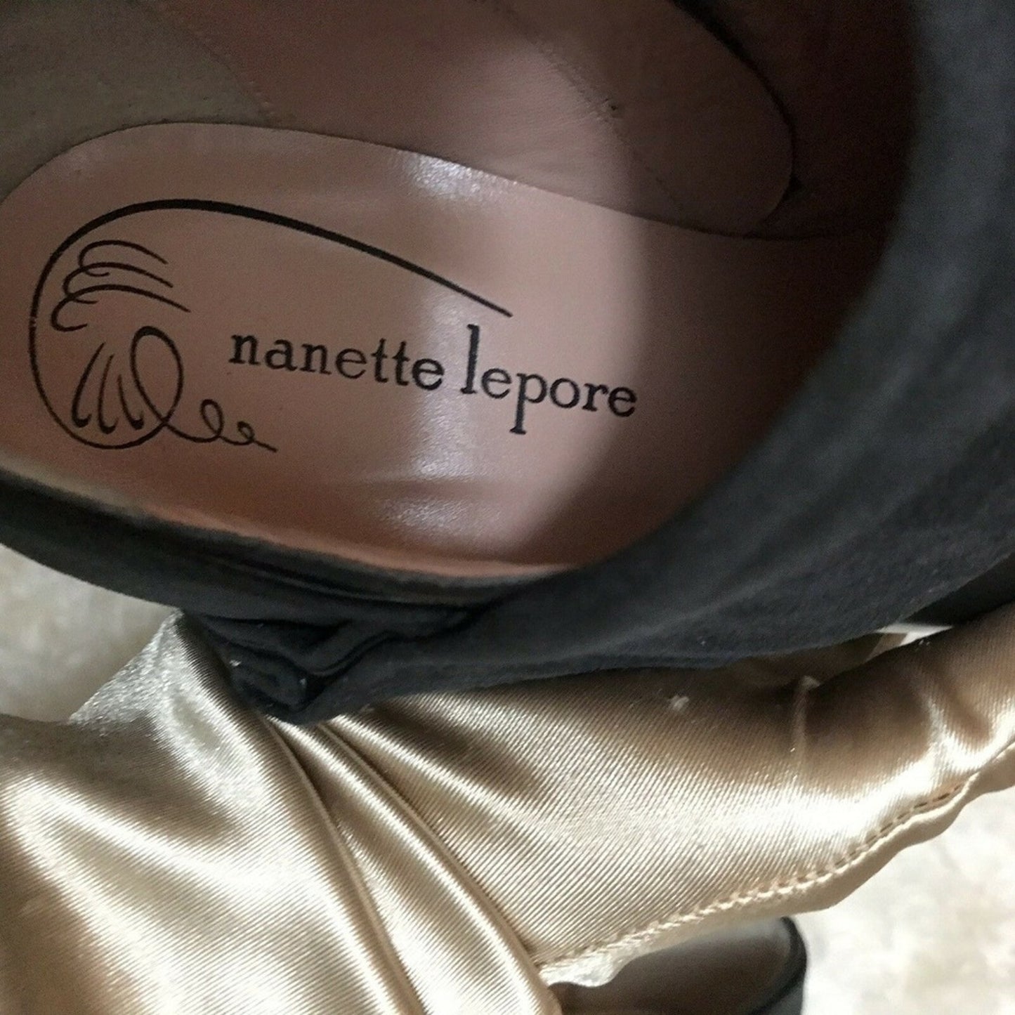 NANETTE LEPORE Black leather Booties Size 6
