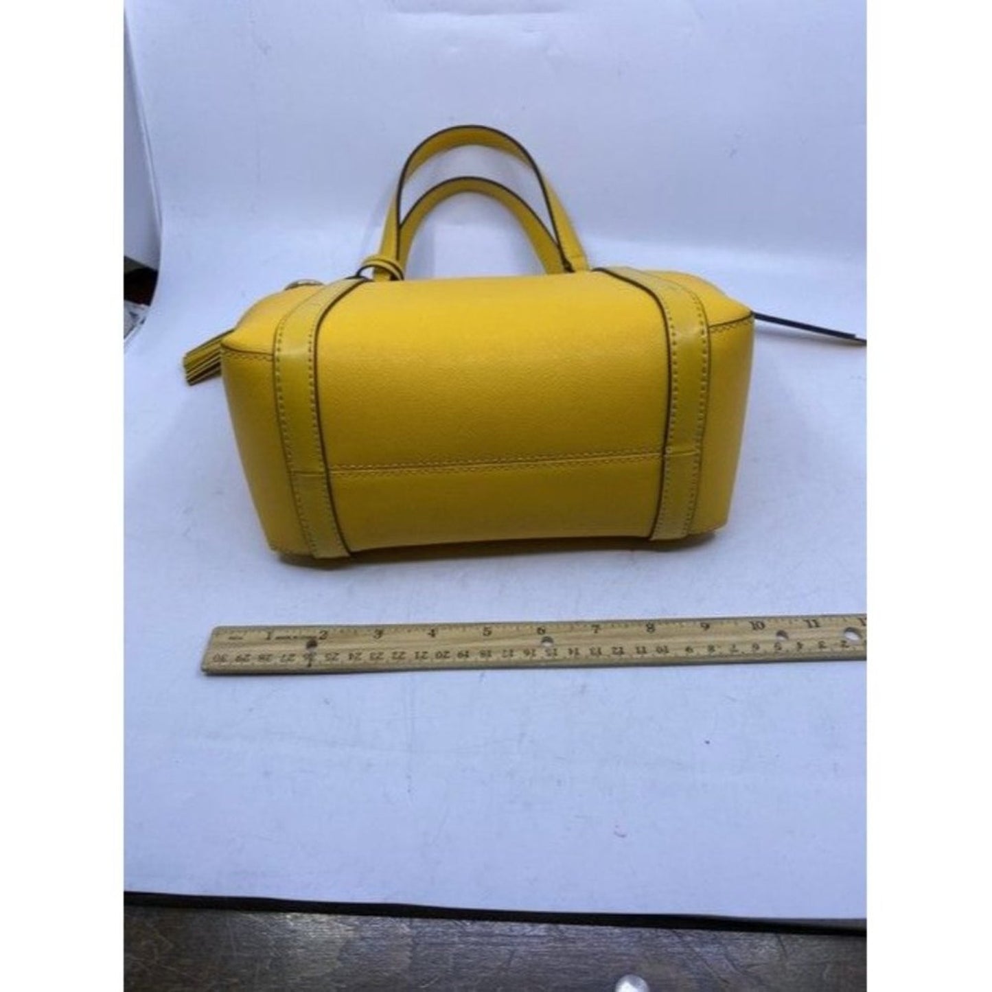 Michael Michael Kors Small Sullivan Convertible Top Zip Tote Yellow Leat…