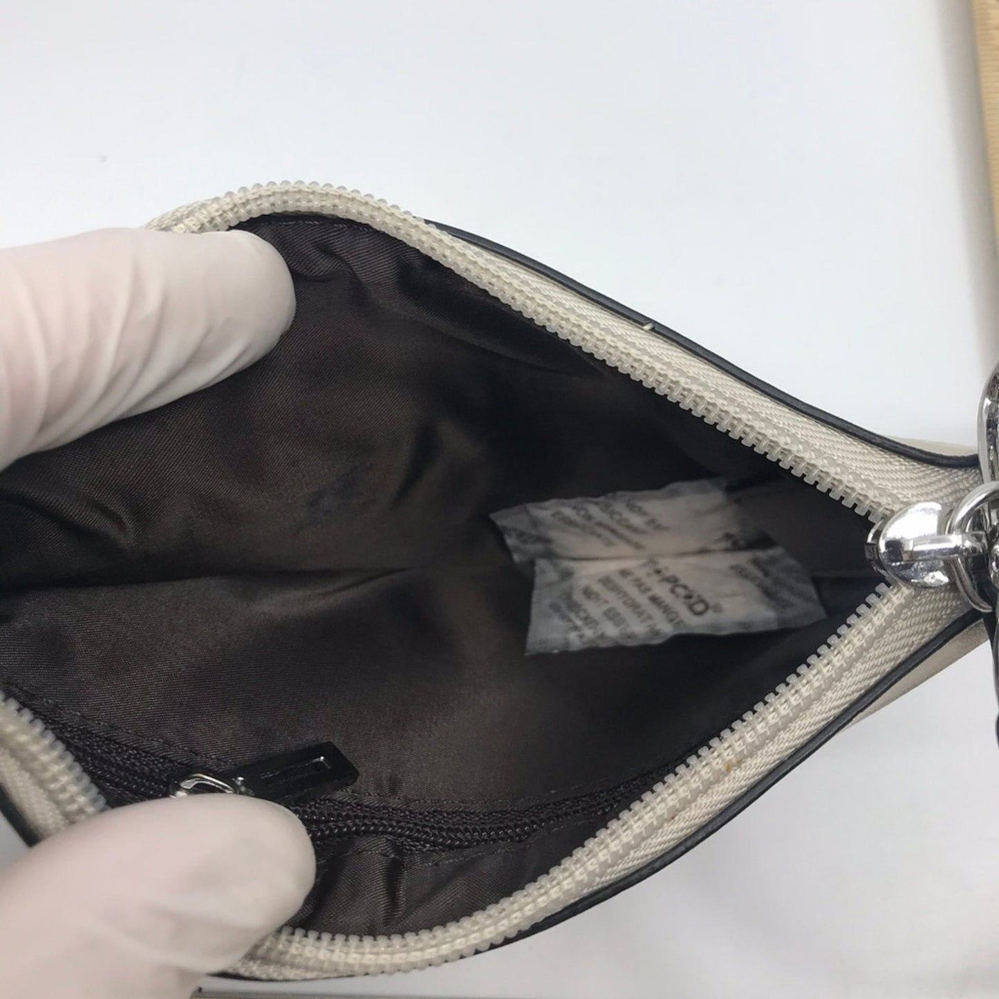 GUESS Tan Nylon Wristlet
