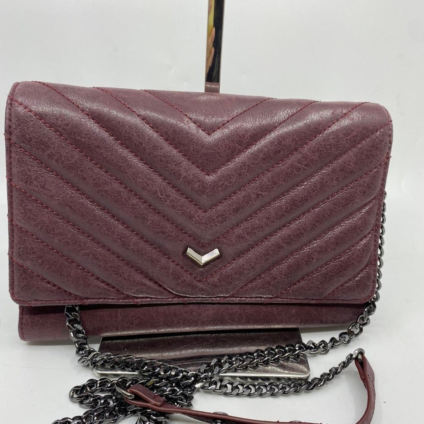 Botkier Red Brown Leather Mini Shoulder Bag