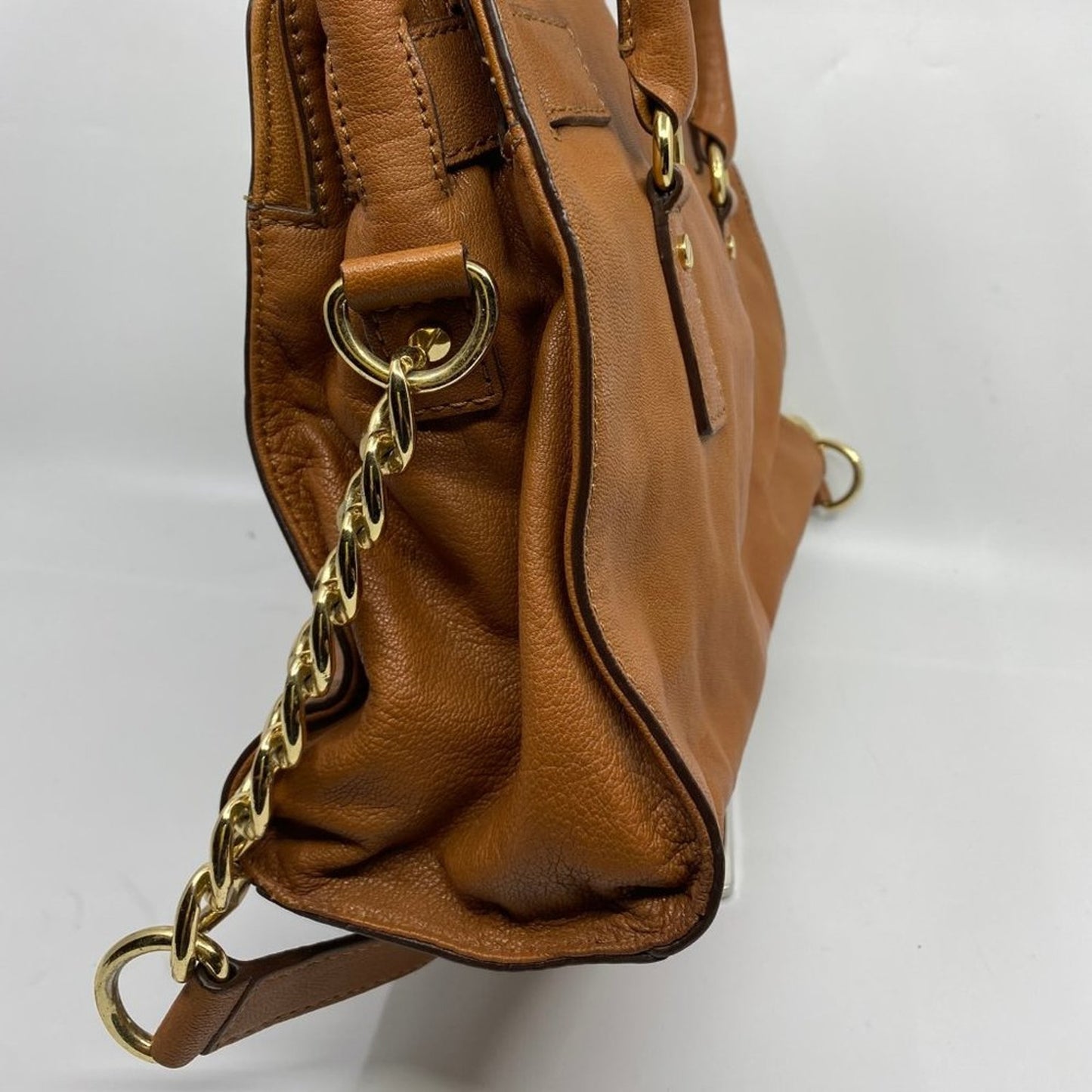 Michael Kors Medium Brown Hamilton Leather Bag