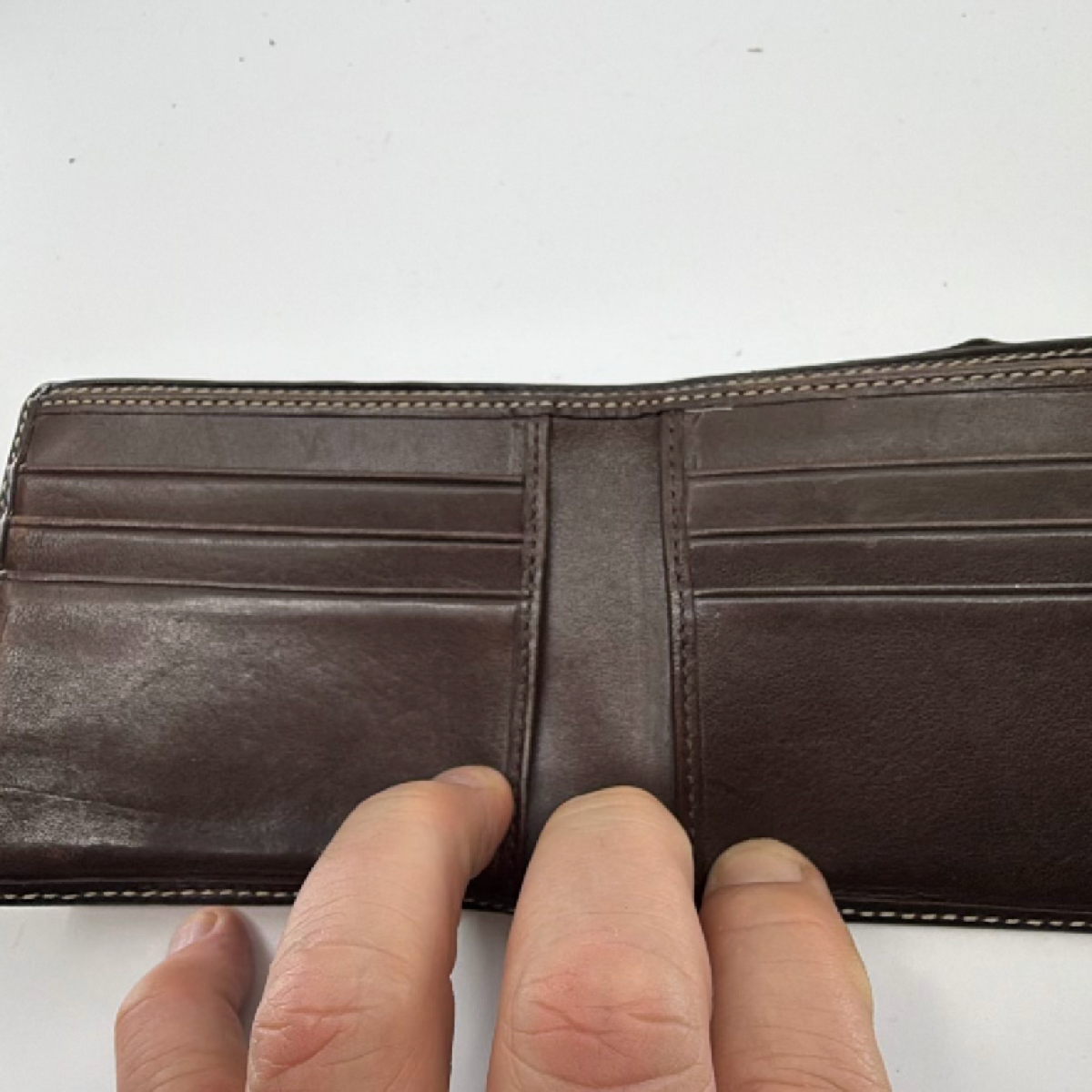 Coach Bifold Wallet Brown Signature Coated Canvas Wallet