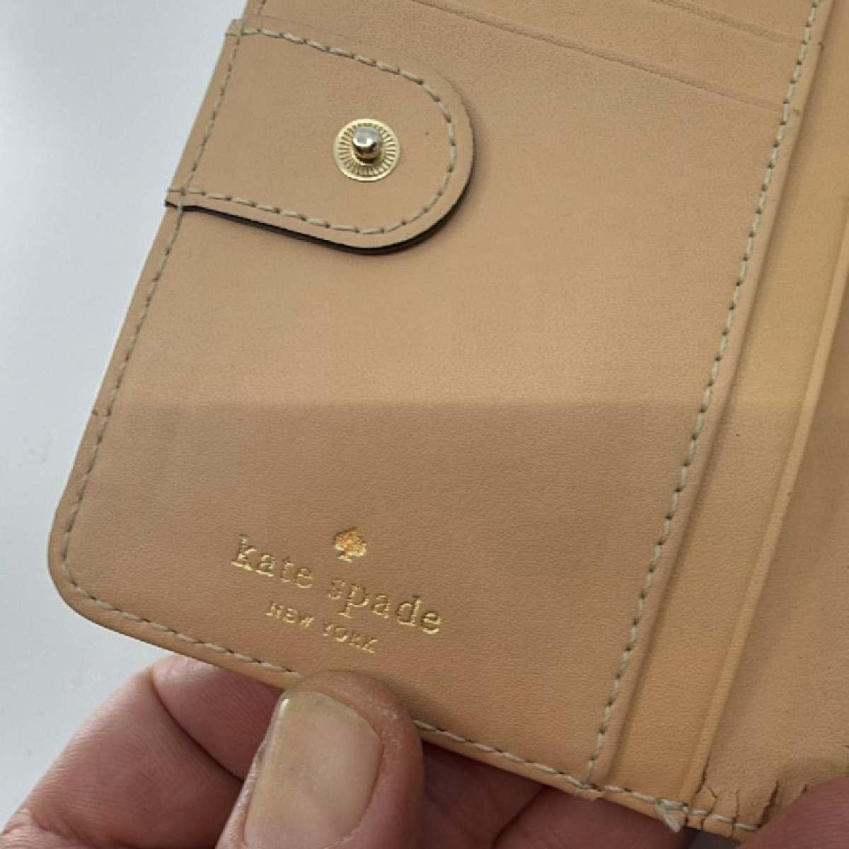 Kate Spade Black Pebbled Leather Bifold Wallet