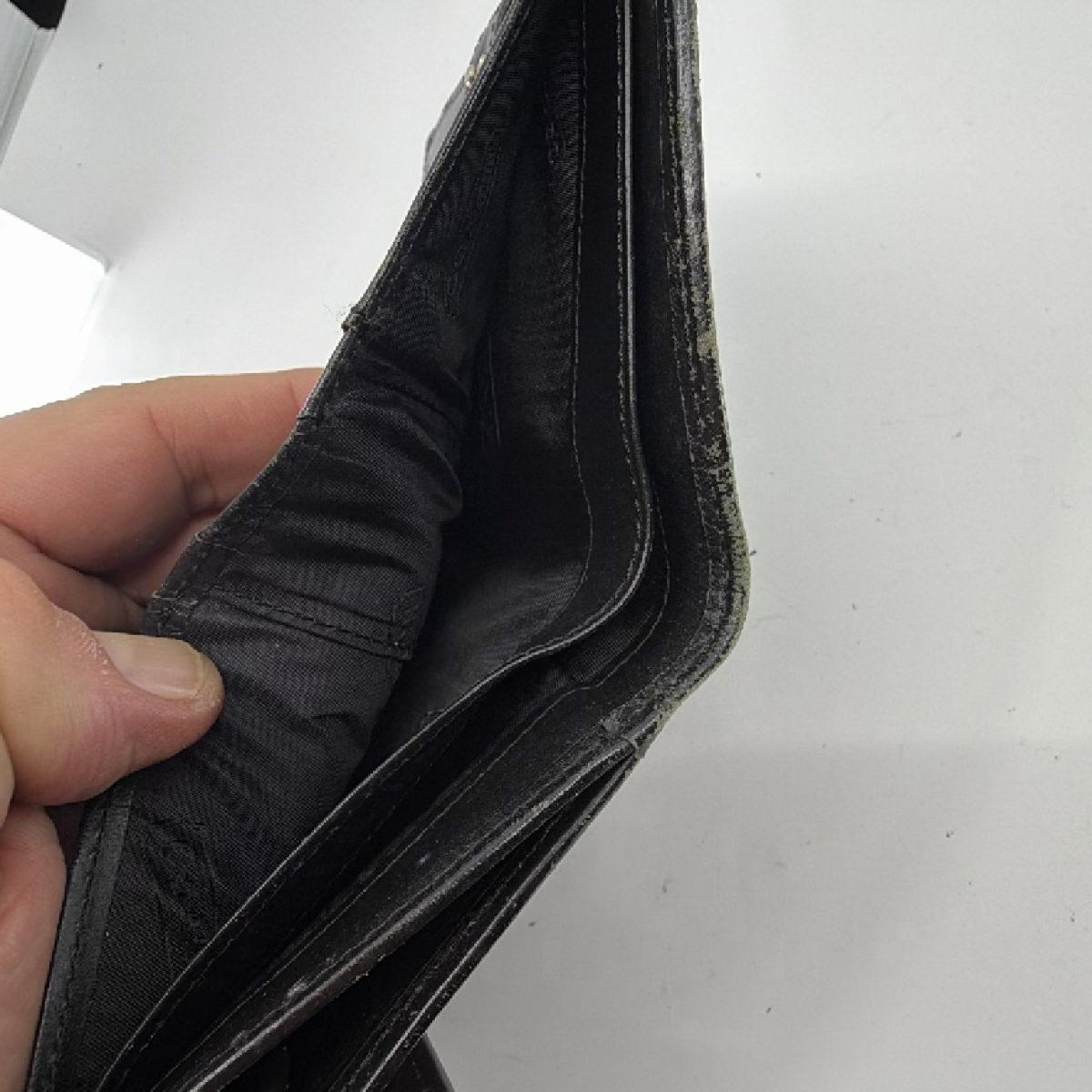 Coach Signature C Snap Black Canvas Leather Wallet