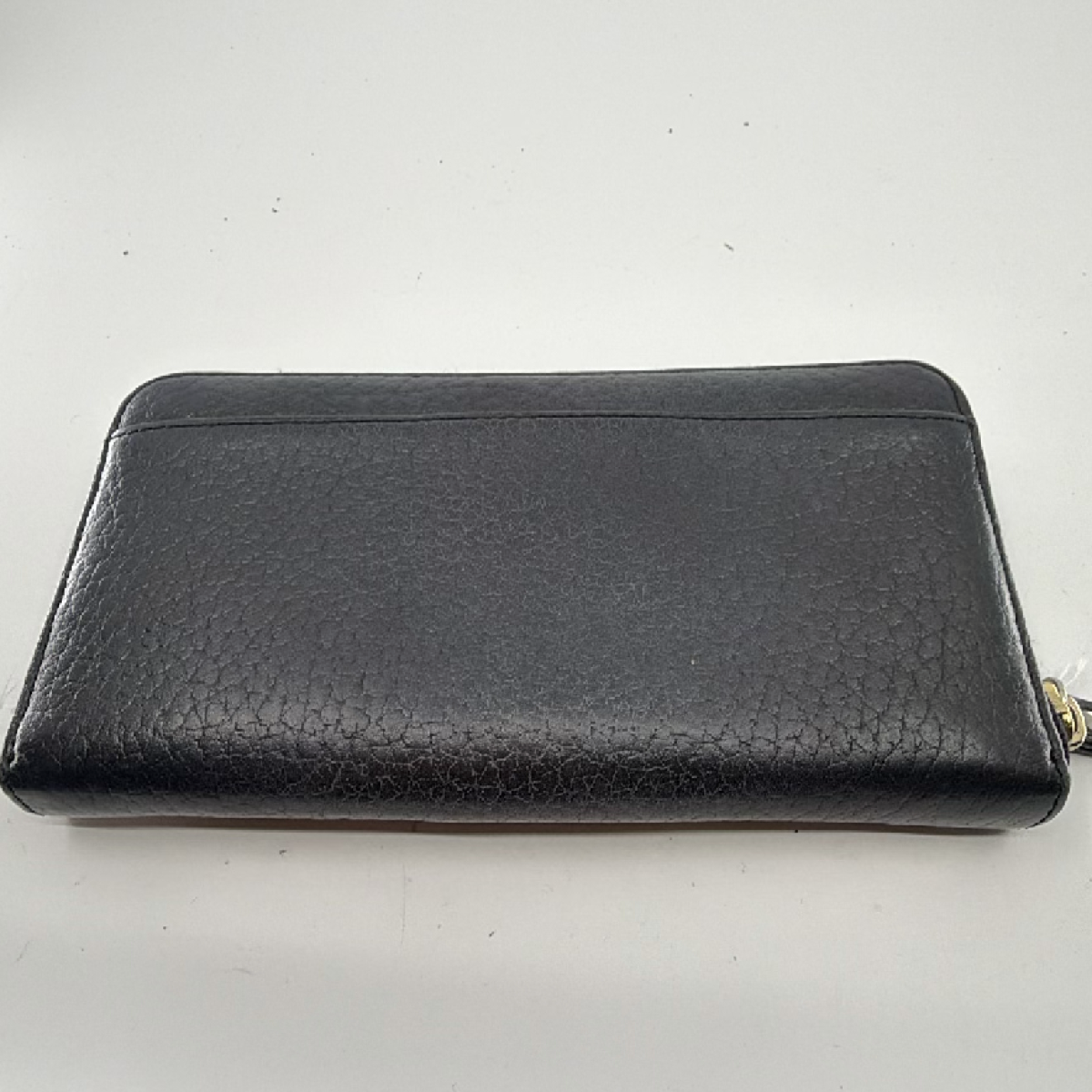 Kate Spade Zip Around Black Pebbled Leather Wallet