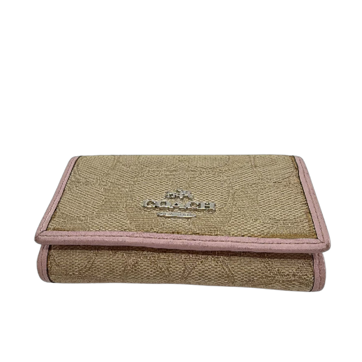 Coach 6-Ring Key Case Beige Signature C Canvas Key Case