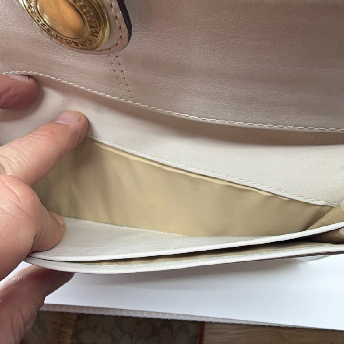 Coach Continental Brown Signature C Canvas Leather Wallet