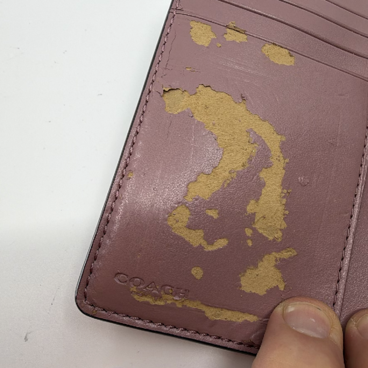 Coach Signature Coated Canvas Brown Small Snap Wallet