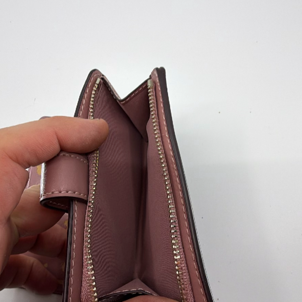Coach Signature Coated Canvas Brown Small Snap Wallet