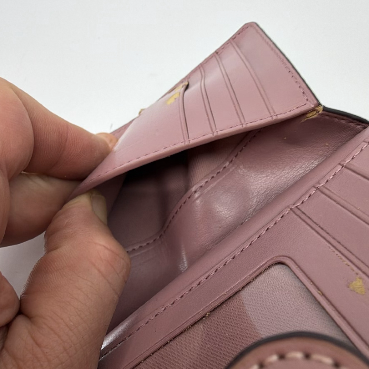 Coach Signature Coated Canvas Brown Small Snap Wallet