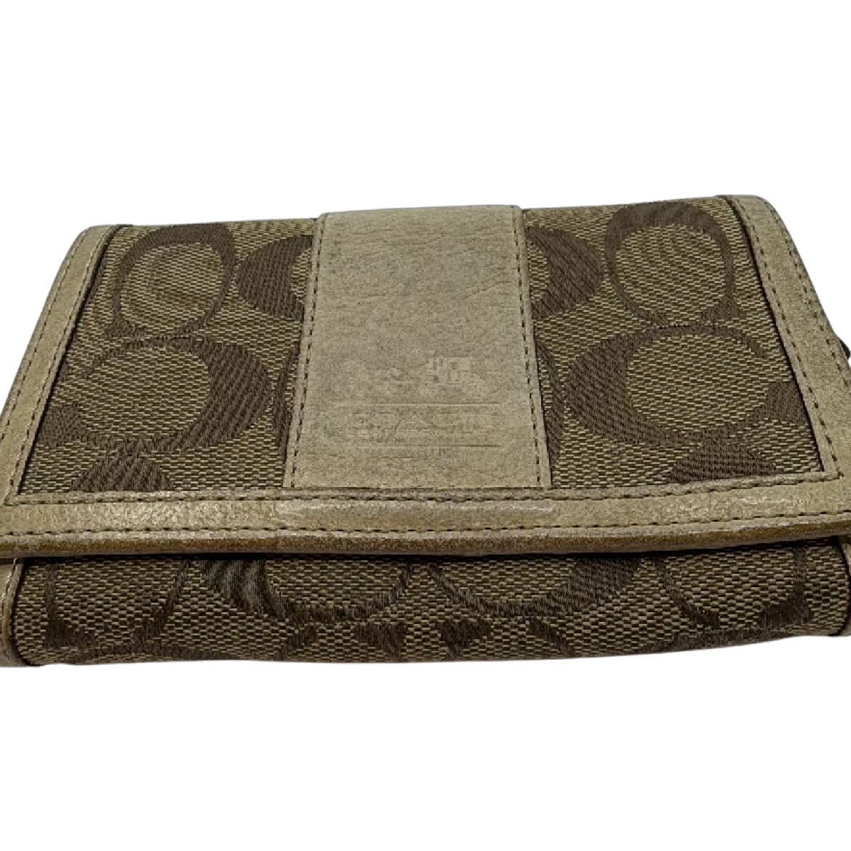 Coach Brown Signature C Canvas Bifold Wallet