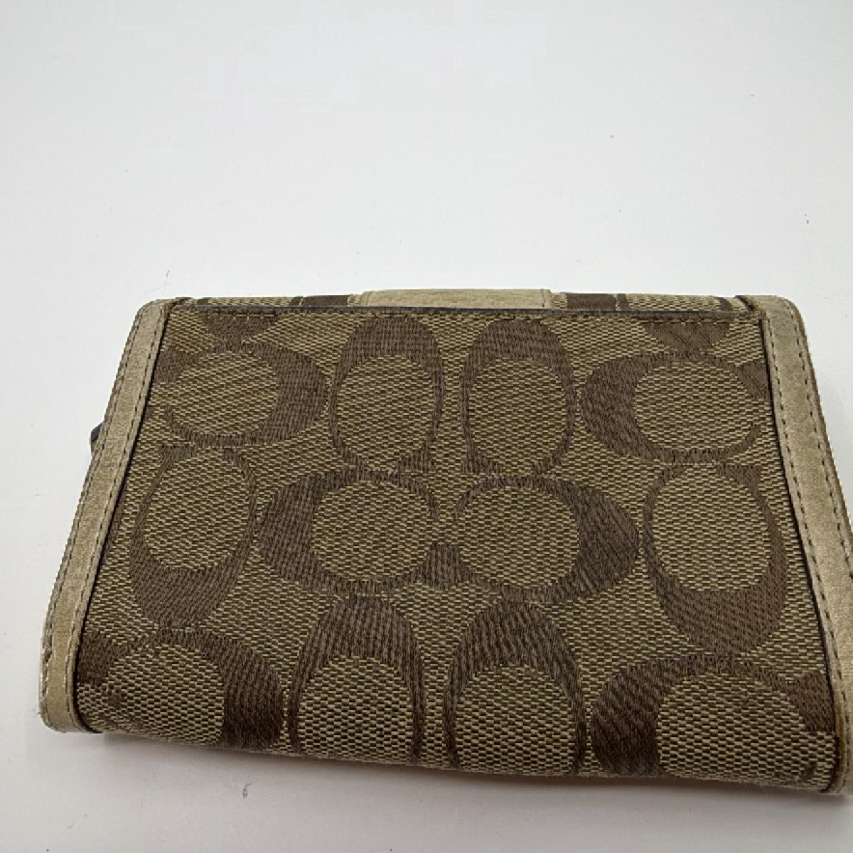 Coach Brown Signature C Canvas Bifold Wallet