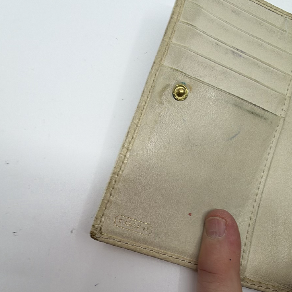 Coach Brown Signature C Canvas Bifold Wallet