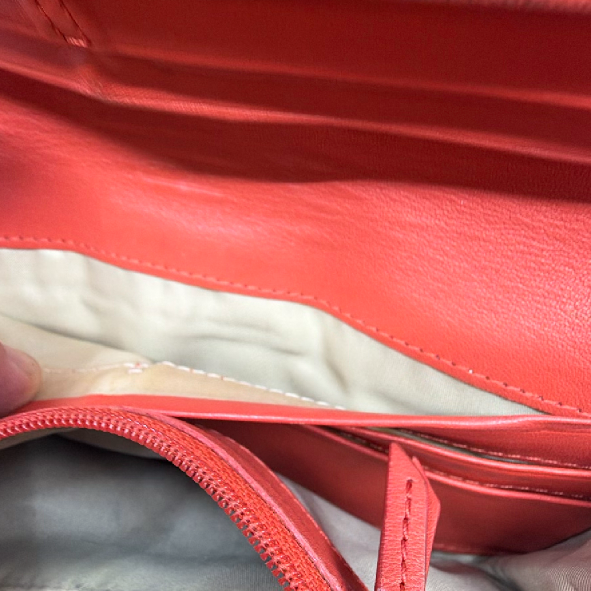 Coach Signature C Flap Orange Canvas Wallet