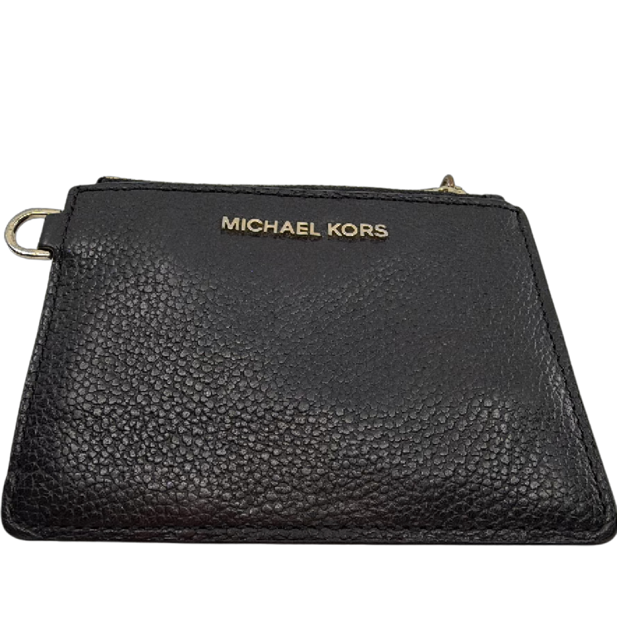 Michael Kors Black Pebbled Leather Card Case