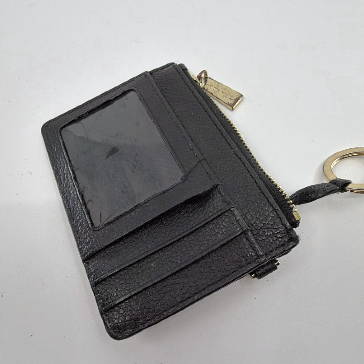 Michael Kors Black Pebbled Leather Card Case
