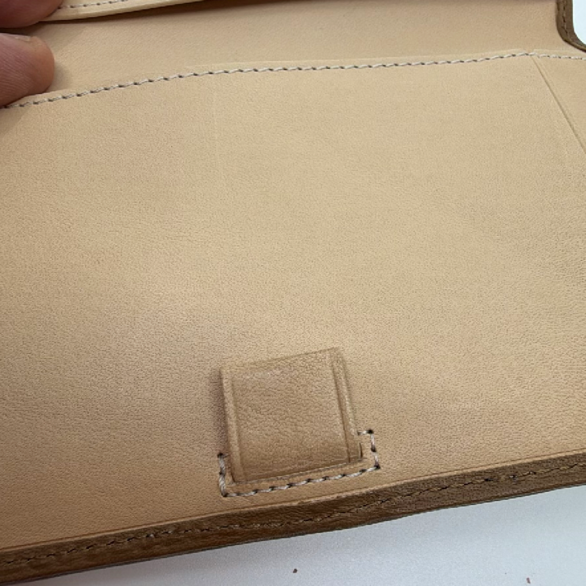 Coach Signature C Brown Canvas Leather Checkbook Cover