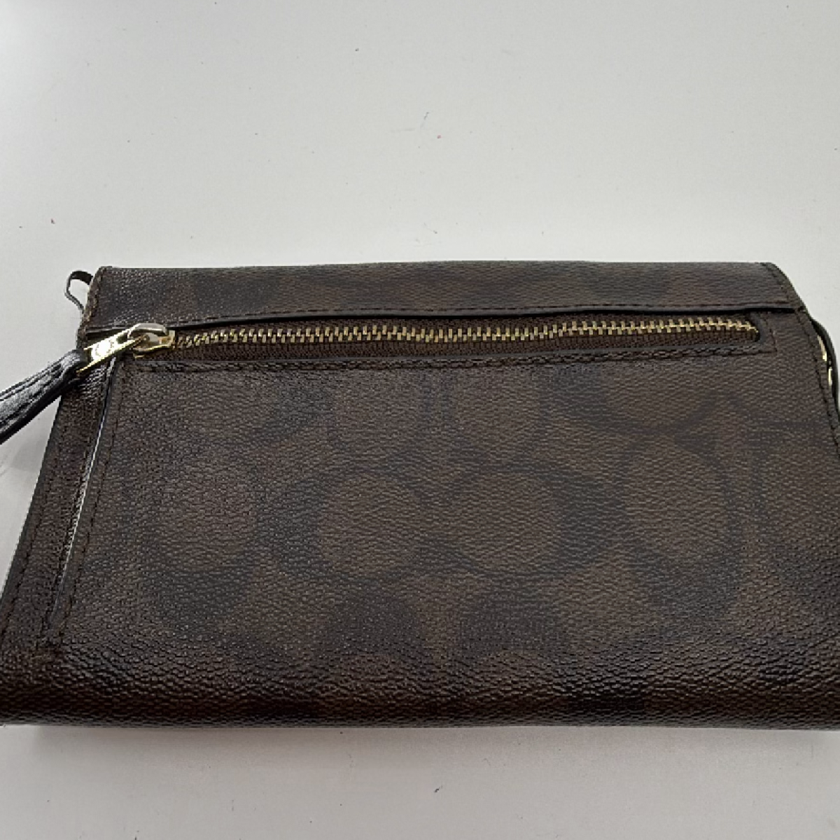 Coach Bifold Brown Signature Coated Canvas Wallet