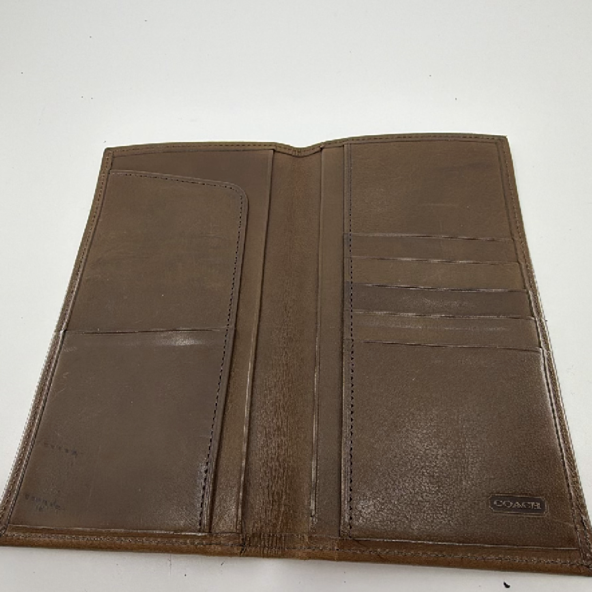 Coach Billfold Brown Leather Wallet