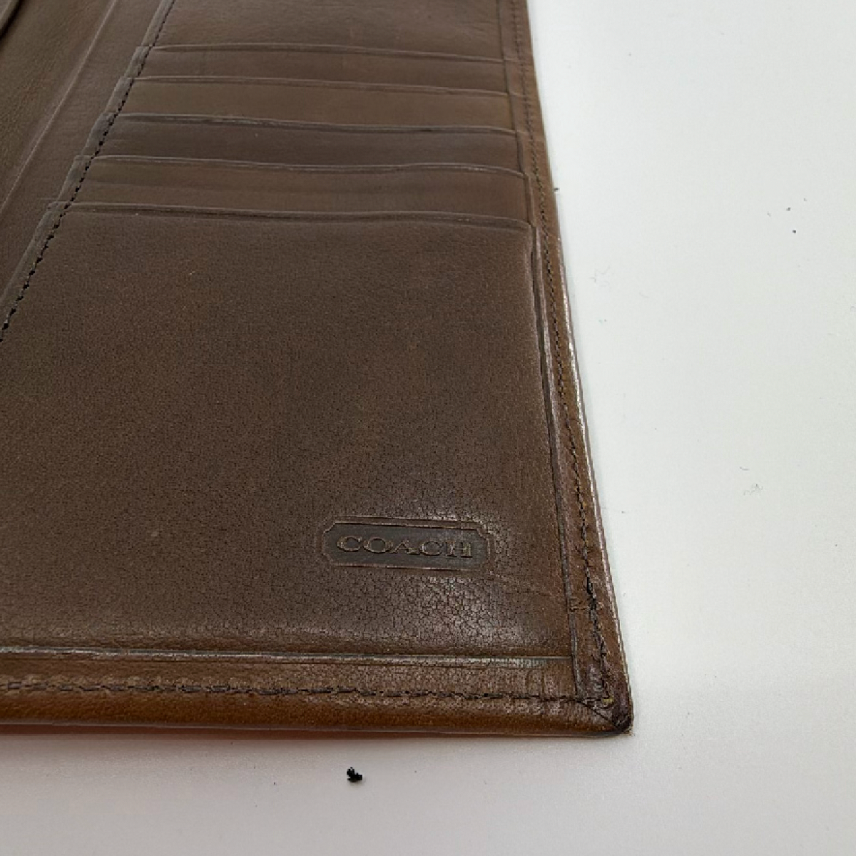 Coach Billfold Brown Leather Wallet