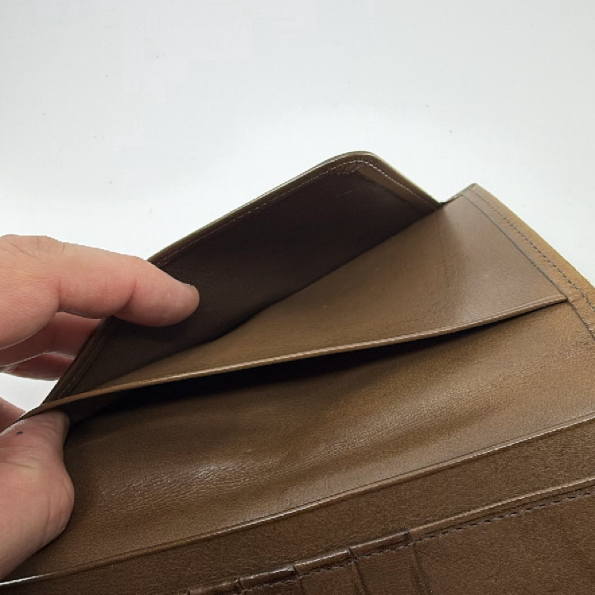 Coach Billfold Brown Leather Wallet