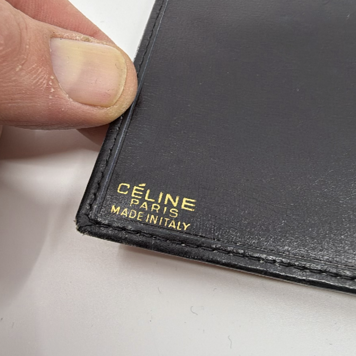 Celine Sulky Continental Flap Black Macadam Canvas Wallet