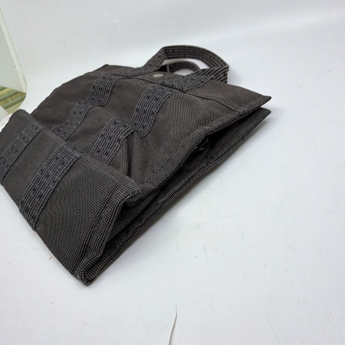 Hermès Fourre Tout Cabas Black Canvas Tote Bag