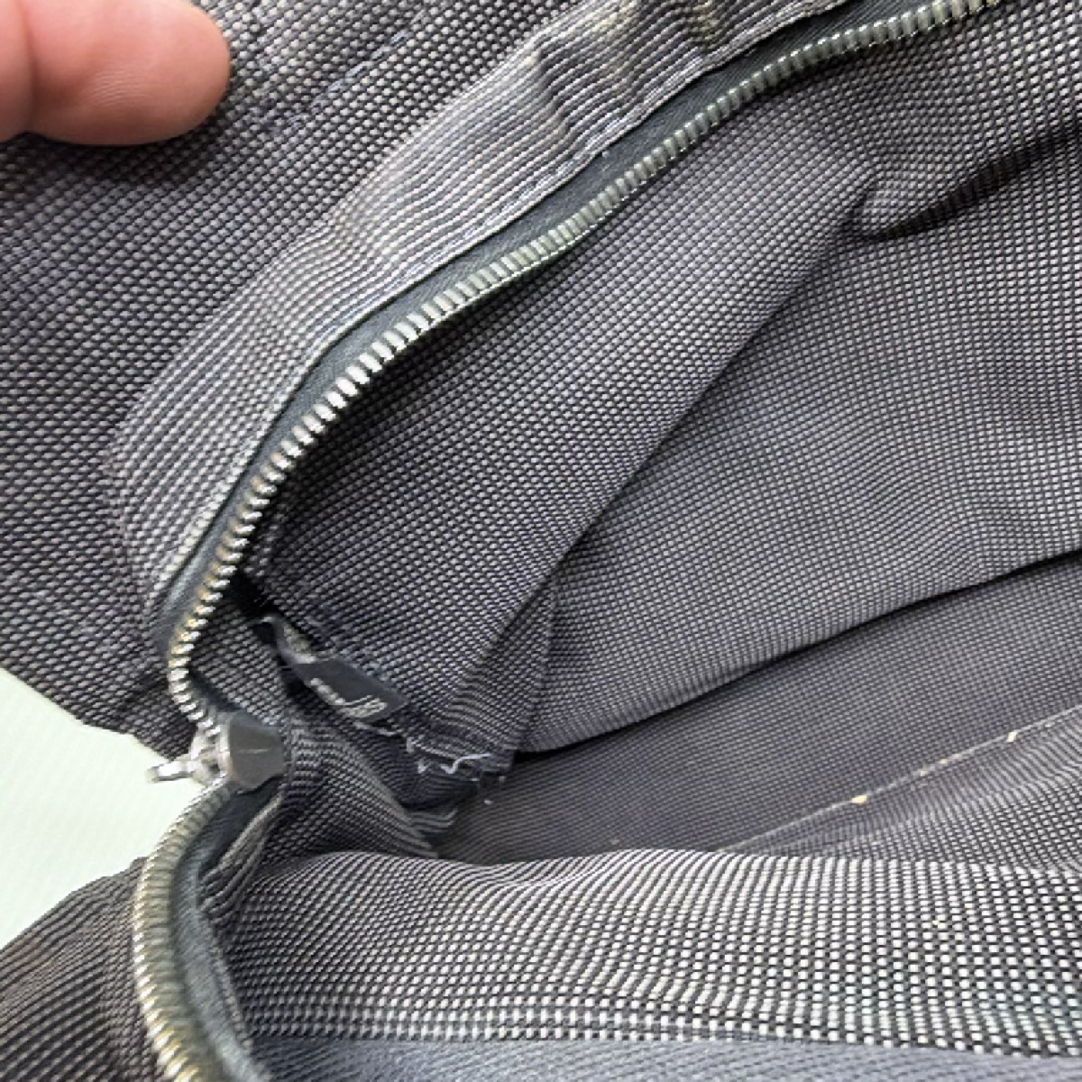 Hermès Fourre Tout Cabas Black Canvas Tote Bag
