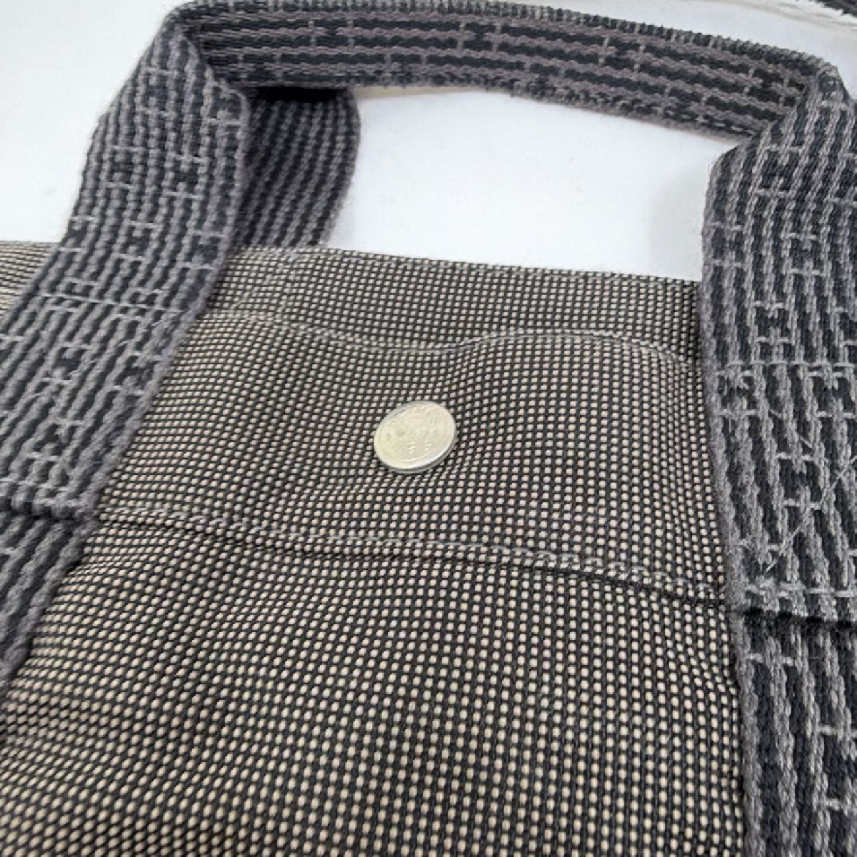 Hermès Fourre Tout Gray Canvas Tote Bag