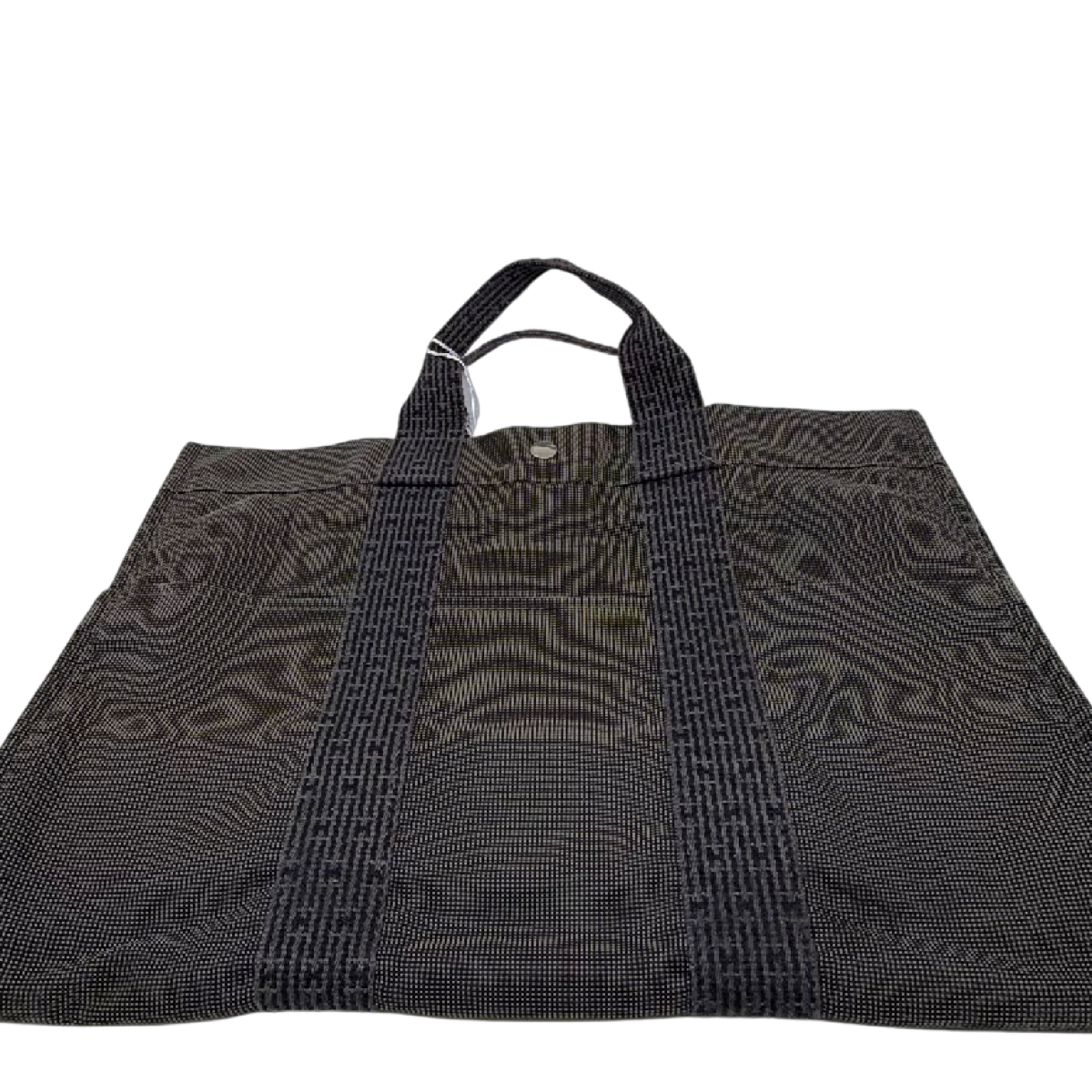 Hermès Herbag Cabas Grey Canvas Tote Bag