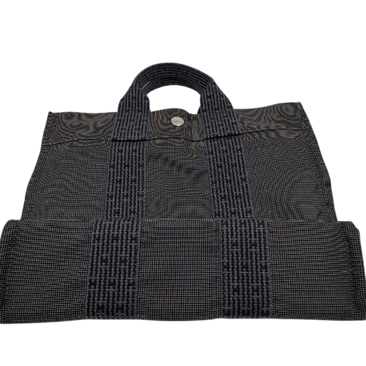 Hermes Garden Party Gray Toile H Tote Bag