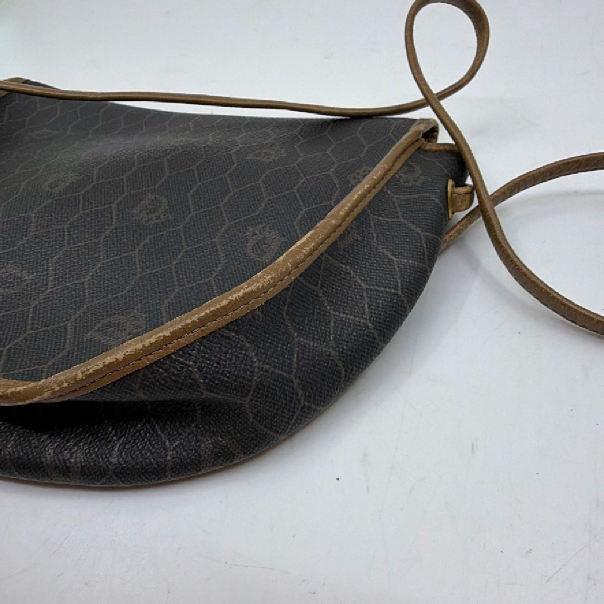 Dior Honeycomb Blue Canvas Vintage Saddle Bag