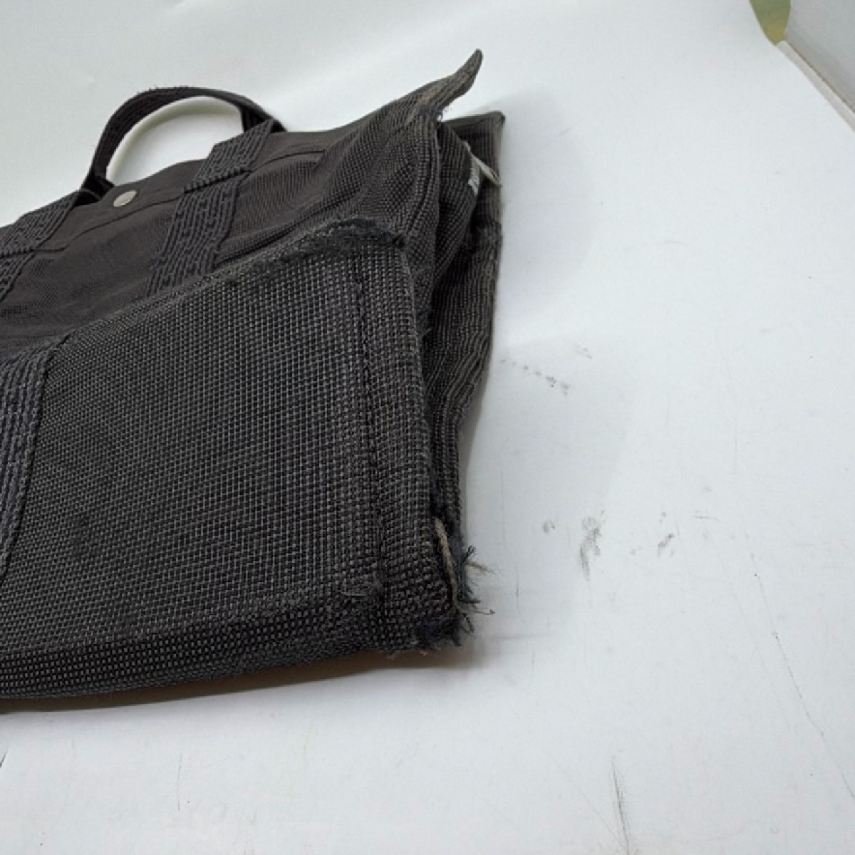 Hermès Garden Party Grey Canvas Tote Bag