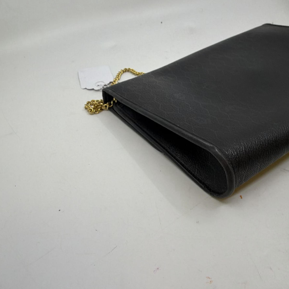 Dior Vintage Flap Chain Black Diorissimo Coated Canvas Shoulder Bag