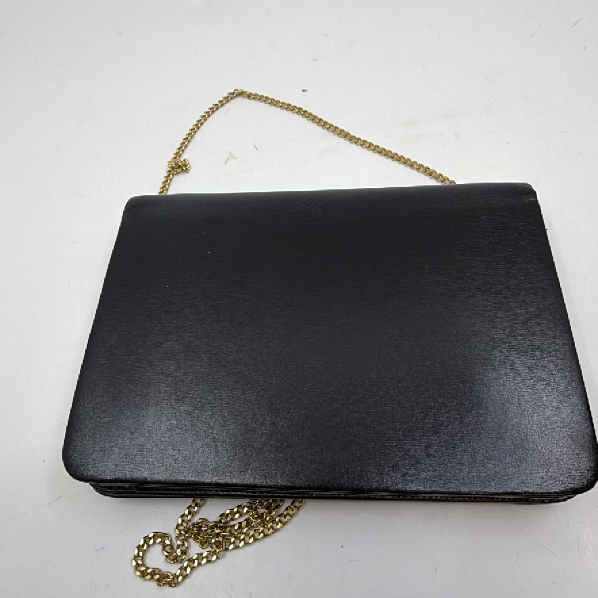 Dior Vintage CD Logo Flap Black Leather Shoulder Bag