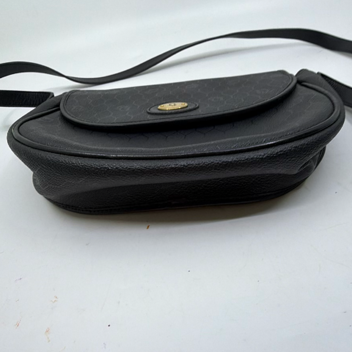 Christian Dior Black Oblique Saddle Flap Bag