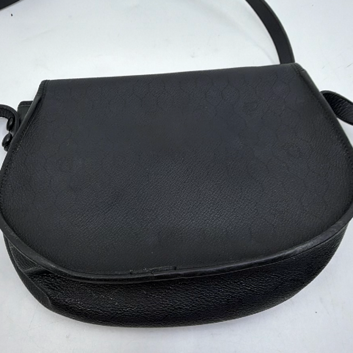 Christian Dior Black Oblique Saddle Flap Bag