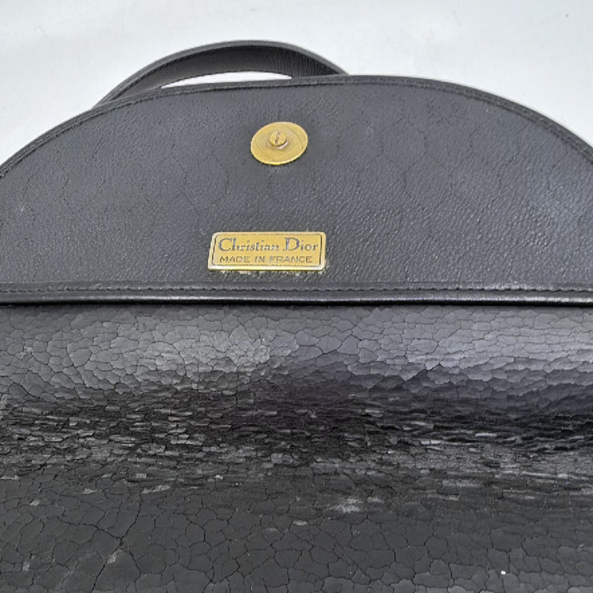 Christian Dior Black Oblique Saddle Flap Bag