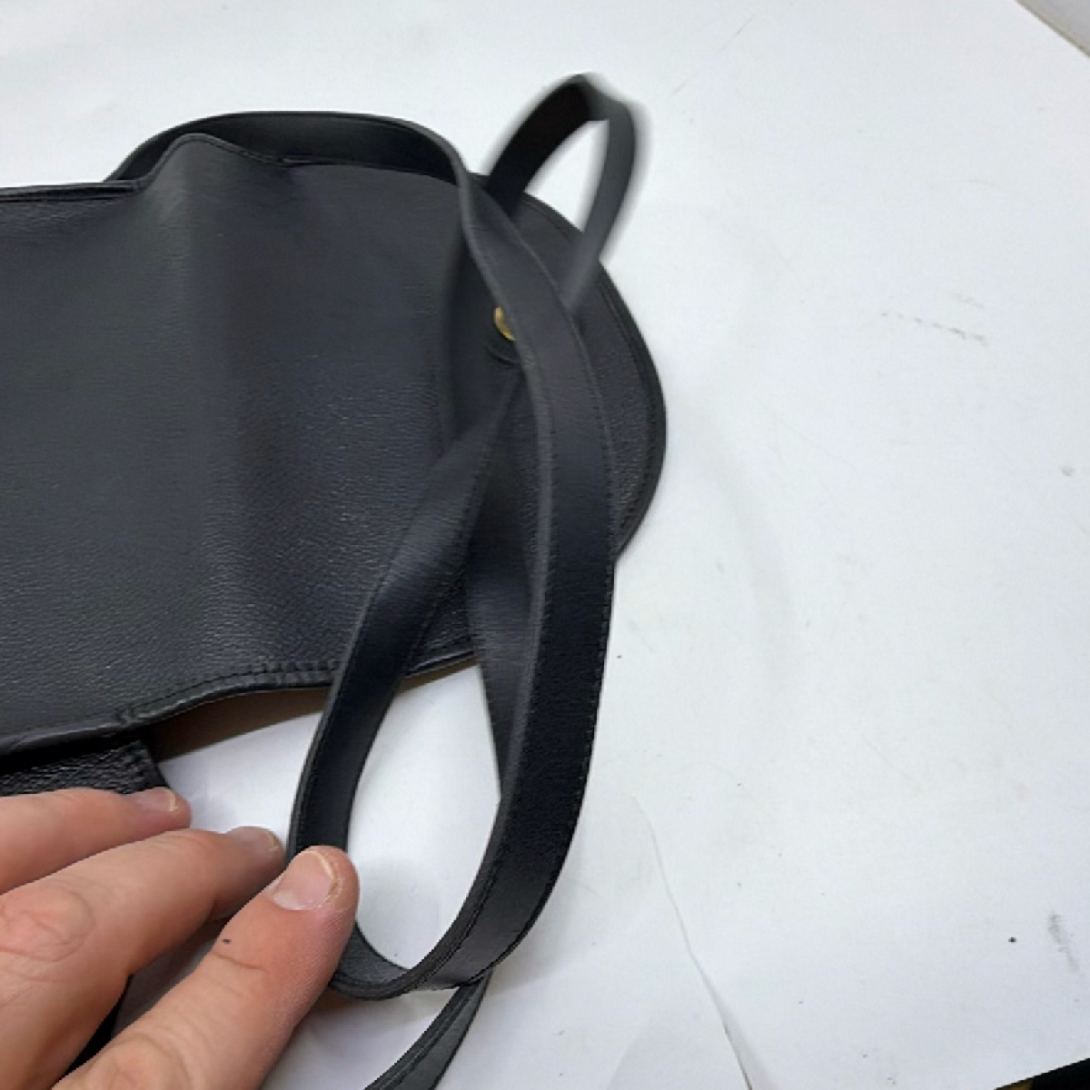 Christian Dior Black Oblique Saddle Flap Bag