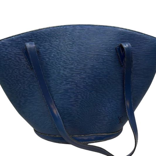 Louis Vuitton Saint Jacques Blue Epi Leather Shoulder Bag